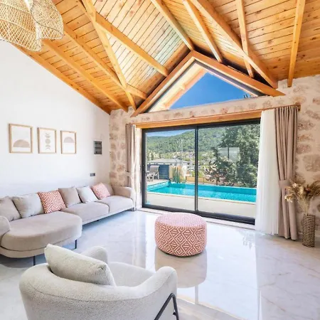 Villa Saribelen 2 Bedroom With Private Pool Hot Tub Kalkan